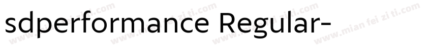 sdperformance Regular字体转换